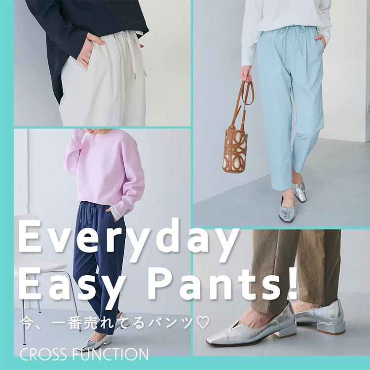 cross marche�i�N���X�}���V�F�j�̃V���b�v�j���[�X�uEveryday Easy Pants�I���A1�Ԕ���Ă�p���c�yCROSS FUNCTION/�N���X�t�@���N�V�����z�v