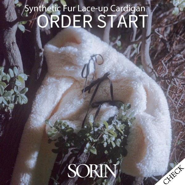 SORINi\j̃Vbvj[XuNGXǵuSynthetic Fur Lace-up Cardiganv󒍎tA{ɍĊJB v