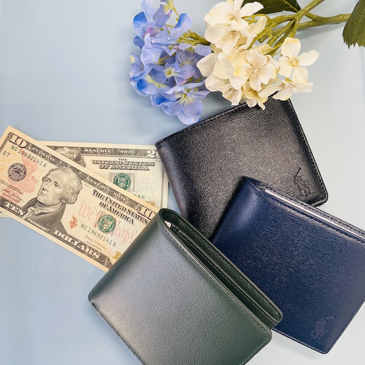 エンボスレザー カードケース（名刺入れ）｜POLO RALPH LAUREN