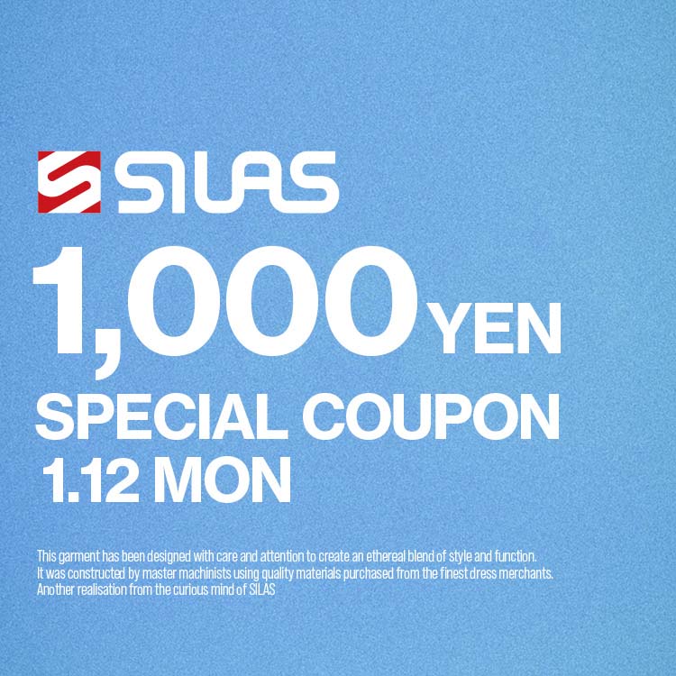 SILAS&MARIA�i�T�C���X&�}���A�j�̃V���b�v�j���[�X�u�ySILAS�z�{�����聏1,000�N�[�|���v