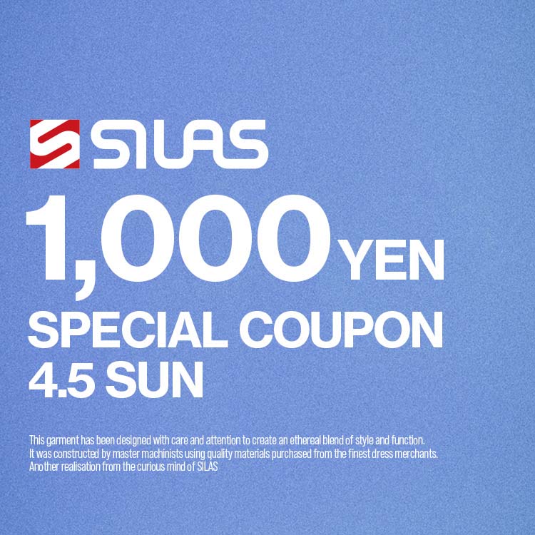 SILAS&MARIA�i�T�C���X&�}���A�j�̃V���b�v�j���[�X�u�ySILAS�z�{�����聏1,000�N�[�|���v