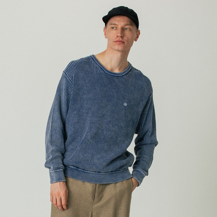 SILAS&MARIAiTCX&}Aj̃Vbvj[XuySILASzSULFUR DYED CREW NECK KNITv