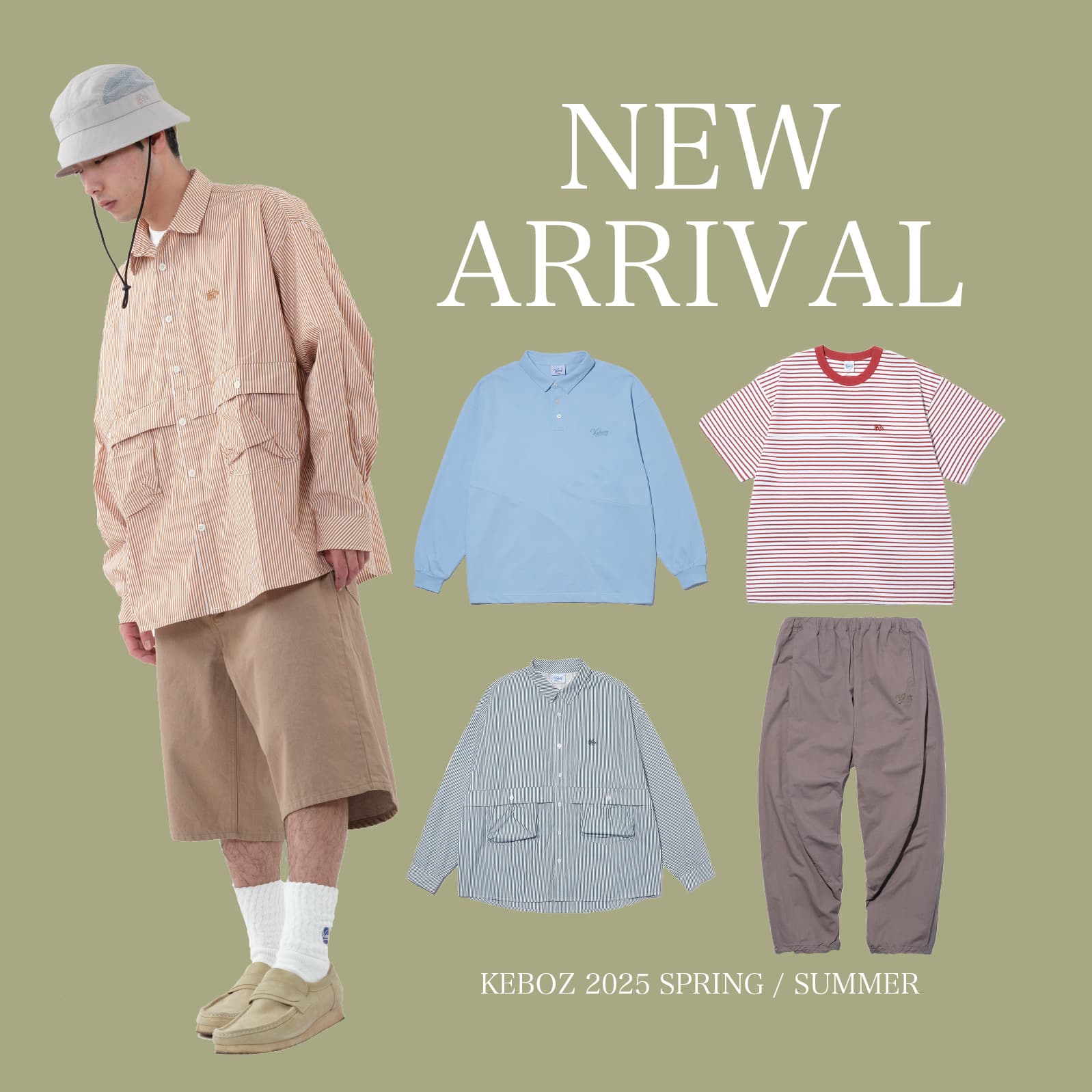 KEBOZ｜ケボズのトピックス「【3/23 NEW ITEMS RELEASE】2025 S
