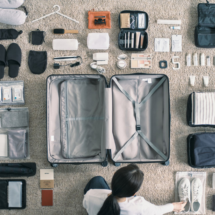 良品 無印良品 35L バーを自由に調節できる ハードキャリーケース 機内