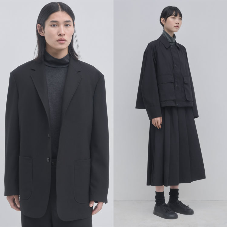 MUJI Labo ユニフォーム素材でつくったブレザー MUJI Labo 紳士 ユニフォーム素材で作ったブレザー ブラウン