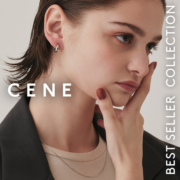 CENE】セネ/ドロップフープピアス（ピアス（両耳用））｜CENE