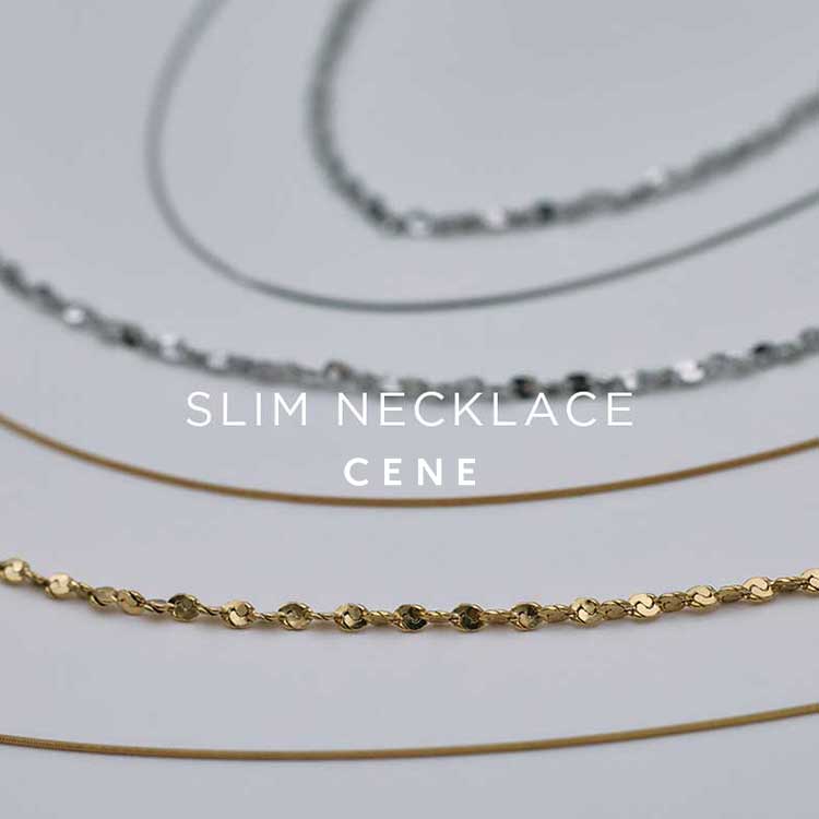 CENE�i�Z�l�j�̃V���b�v�j���[�X�u�yCENE�zSLIM NECKLACE�v
