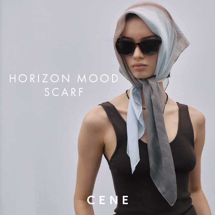 CENE�i�Z�l�j�̃V���b�v�j���[�X�u�yCENE�zHORIZON MOOD SCARF�v