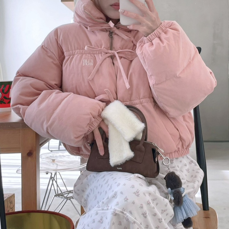 USAGI ONLINE/ZOZOTOWN限定】ナイロンリボンショートパディング