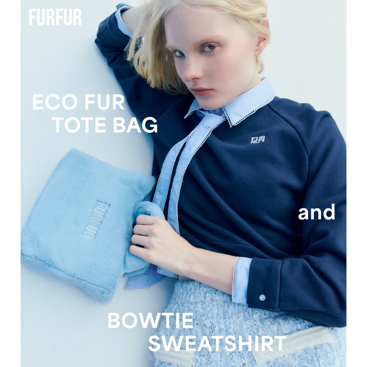 FURFUR�i�t�@�[�t�@�[�j�̃V���b�v�j���[�X�u�yFURFUR�zECO FUR TOTE BAG �� BOWTIE SWEATSHIRT �v