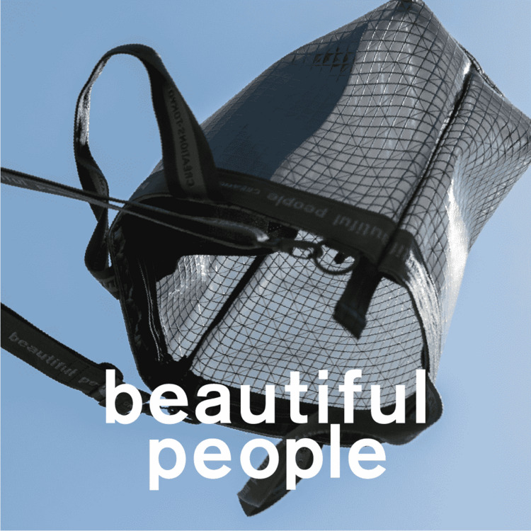 ■beautiful people■Vinyl logo tape Sacoche bag Vinyl logo tape Sacoche bag – beautiful people online store