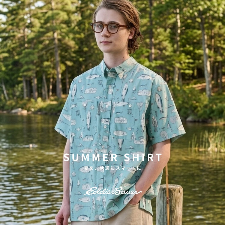 Eddie Bauer�i�G�f�B�[�o�E�A�[�j�̃V���b�v�j���[�X�u�yEddie Bauer�z�T�}�[�V���c��PICK UP�I�v