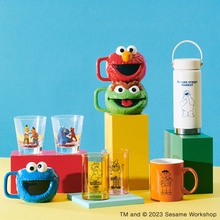 SESAME STREET MARKET｜セサミストリートマーケットのトピックス「【ギフトにもピッタリ】エルモやクッキーモンスターなどキャラクターマグ」  ZOZOTOWN