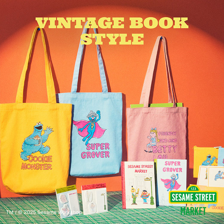 SESAME STREET MARKETiZT~Xg[g}[Pbgj̃Vbvj[XuySESAME STREET MARKETzVINTAGE BOOK STYLEv