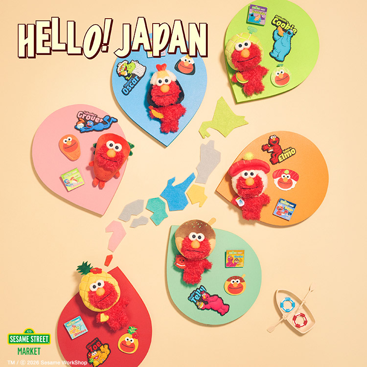 SESAME STREET MARKET�i�Z�T�~�X�g���[�g�}�[�P�b�g�j�̃V���b�v�j���[�X�uHELLO�IJAPAN�����n�V���[�Y�v