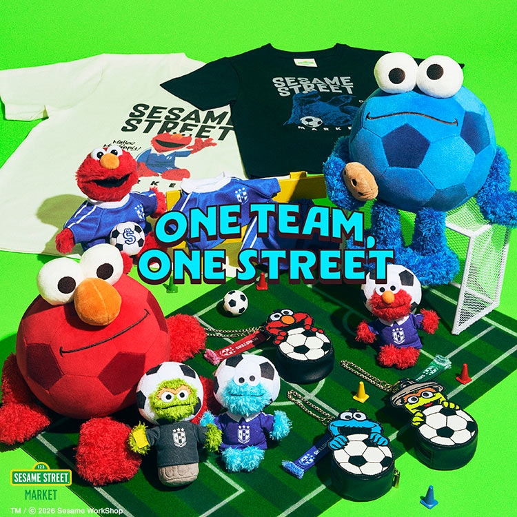 SESAME STREET MARKET�i�Z�T�~�X�g���[�g�}�[�P�b�g�j�̃V���b�v�j���[�X�u�y�V���i�zONE TEAM, ONE STREET�v