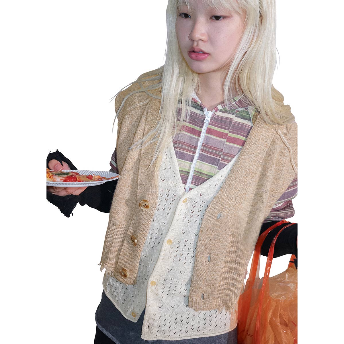 ジャケット・アウター PERVERZE Double Face Rib Cardigan ジャケット・アウター PERVERZE Double Face Rib Cardigan