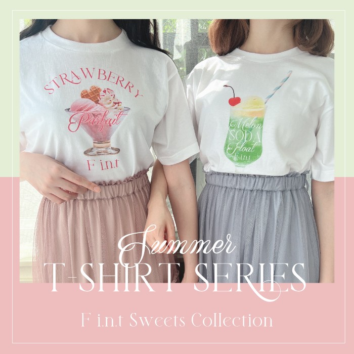 F i.n.titBgj̃Vbvj[XuF i.n.t Sweets Collection - Summer T-shirt series - v