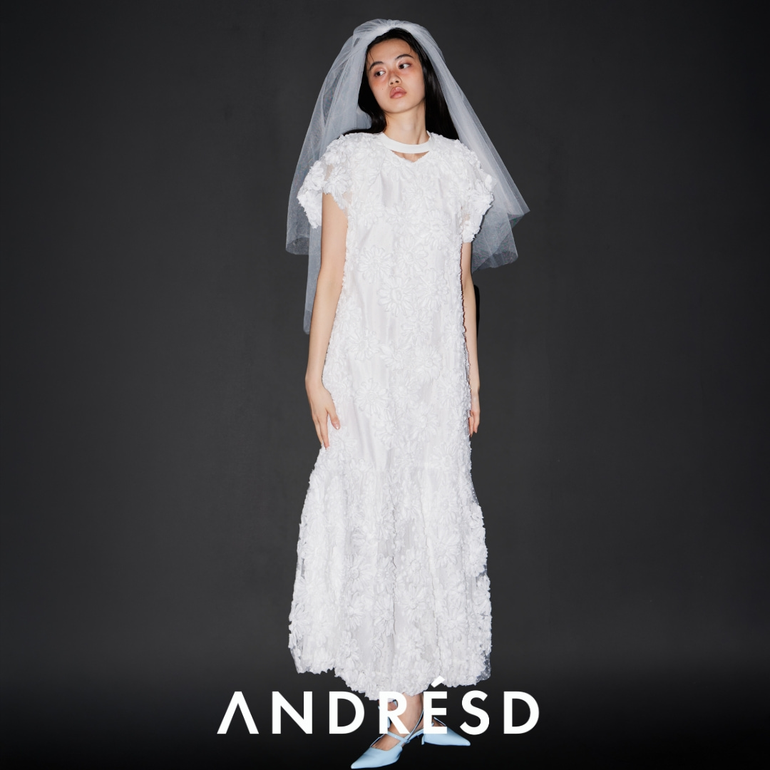 ANDRESD�i�A���h���X�h�j�̃V���b�v�j���[�X�u�y�t�����[�o���[���h���X / bloom balloon dress�z#ANDRESD�v