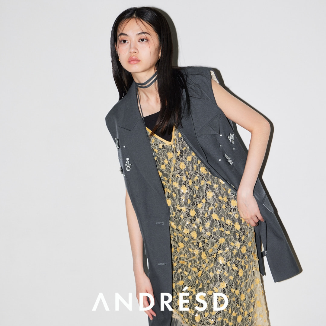 ANDRESD�i�A���h���X�h�j�̃V���b�v�j���[�X�u�y�r�W���[�{�b�N�X�V���G�b�g�W�� / Bijou Box Silhouette Gilet�z#ANDRESD�v