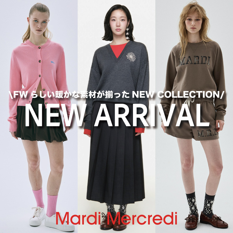 Mardi Mercredi�i�}���f�B���N���f�B�j�̃V���b�v�j���[�X�u�yNEW ARRIVAL�z�H�̐V�삪���X�o��I�j�b�g���X�E�F�b�g���A�������`�F�b�N�I�v