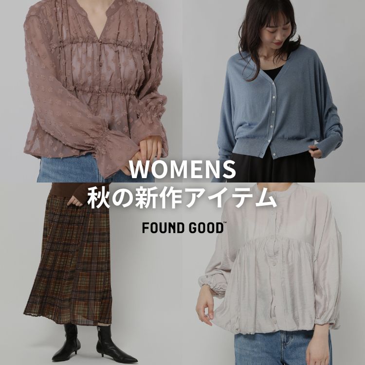 FOUND GOODit@Eh Obhj̃Vbvj[XuyWOMENSzH̐VACev