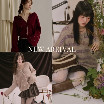 striped pattern button knit / ストライプパターンボタンニット