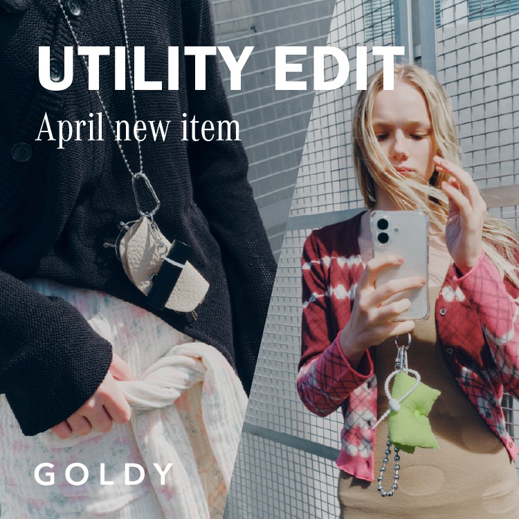 GOLDY�i�S�[���f�B�j�̃V���b�v�j���[�X�u�yGOLDY�zUTILITY EDIT -APRIL NEW ITEM-�v