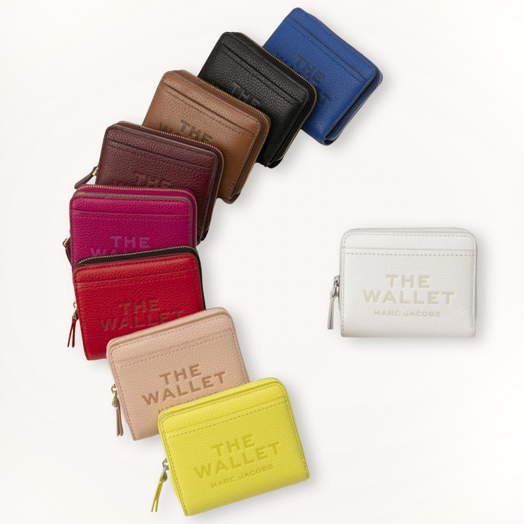 THE LEATHER TOP ZIP WRISTLET WALLET/ザ レザー トップ ジップ リスト