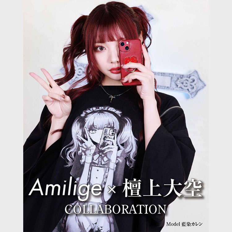 檀上大空コラボイラストZIPTシャツ「おきゅおわで〜す」– A AM