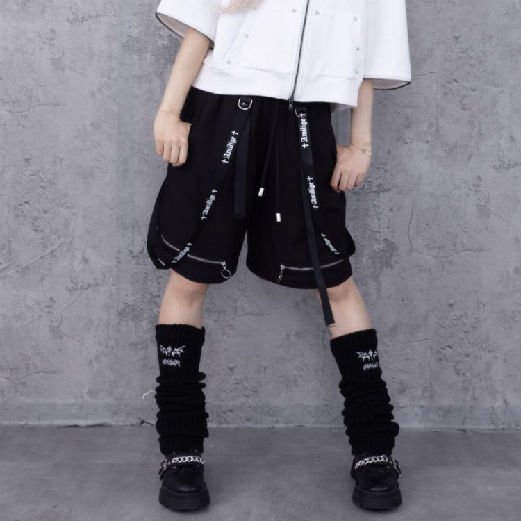 サスペンダー付きワイドパンツ（その他パンツ）｜Amilige