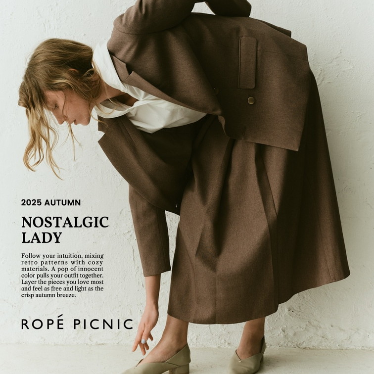 ぴっぴ❤︎【極美品】ROPE ロペ 2wayメルトン Aライン ミドルコート ROPÉ(ロペ) / 【2way】ノーカラー/エコファー付け襟 メルトン A