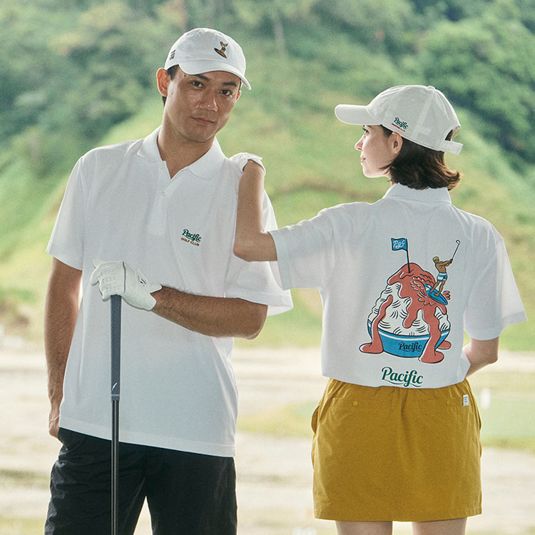 Pacific GENERAL STORE�i�p�V�t�B�b�N�@�W�F�l�����@�X�g�A�j�̃V���b�v�j���[�X�u�yPacific GOLF CLUB�zFACE���̐V��POLO���o��I�v