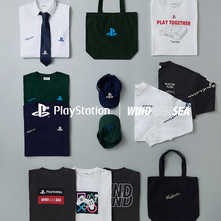 WIND AND SEA�i�E�B���_���V�[�j�̃V���b�v�j���[�X�uPlaystation × WIND AND SEA Collaboration�v
