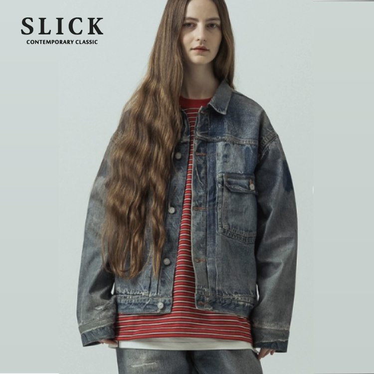 WEARSTAND�i�E�F�A�X�^���h�j�̃V���b�v�j���[�X�u�ySLICK�zTrompe-l'oeil Denim 1st Type Tracker Jacket�v