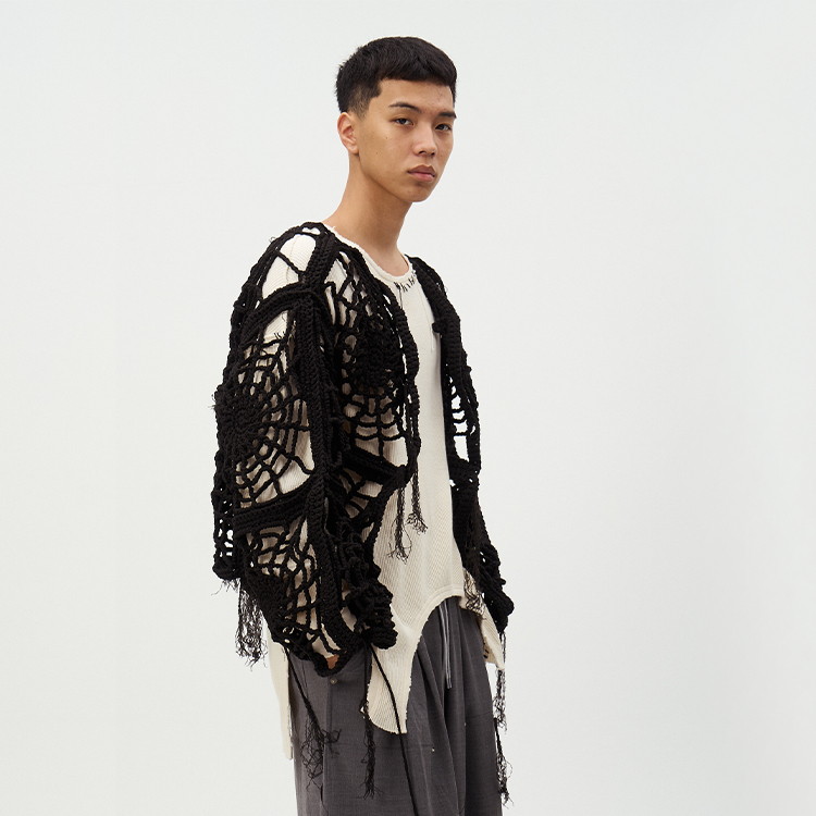 DISCOVERED�i�f�B�X�J�o�[�h�j�̃V���b�v�j���[�X�uBIG CROCHET HANDMADE CARDIGAN�v