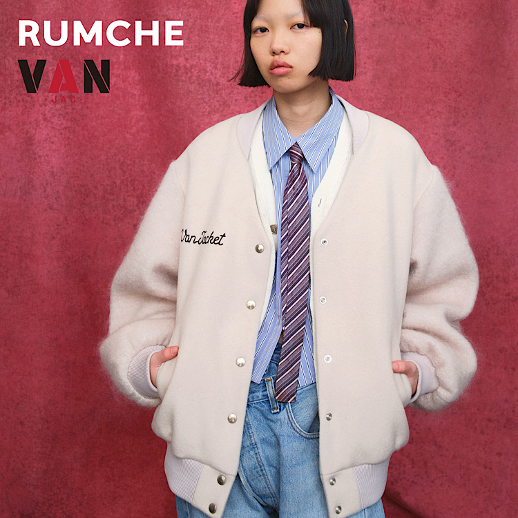 【RUMCHE】Art Stitch Shirt Dress シャツワンピース Art Stitch Shirt Dress / アートステッチシャツドレス（シャツ