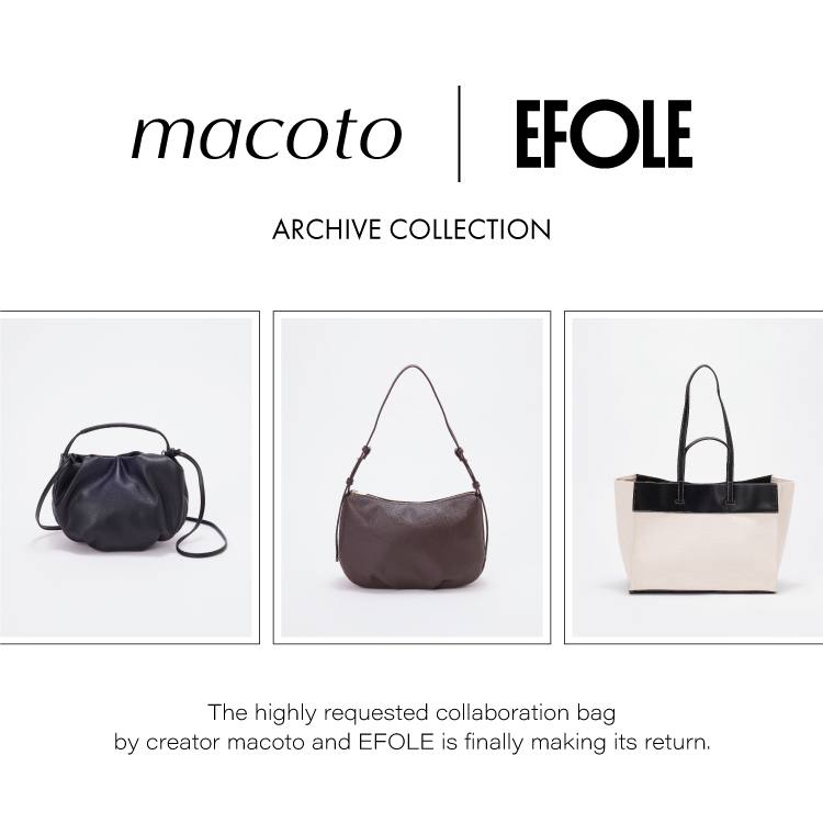 macoto×EFOLE コラボ】ギャザーミニショルダーバッグ