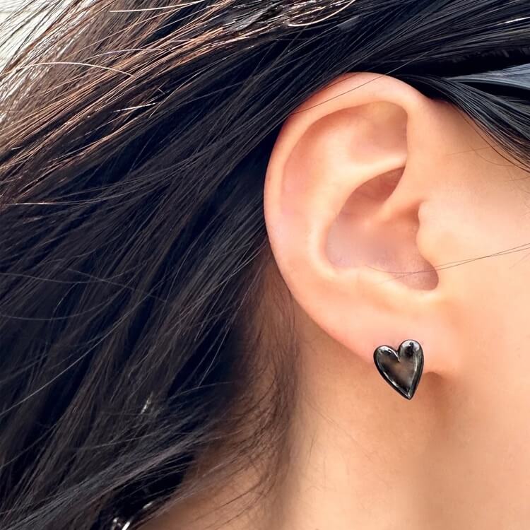 【New!】海外限定◆PDPAOLA ドロップ型スタッズピアス L◆全2色 COLOR ON COLORS PIERCED EARRING(レッド/片耳用)(2JP0984)K10