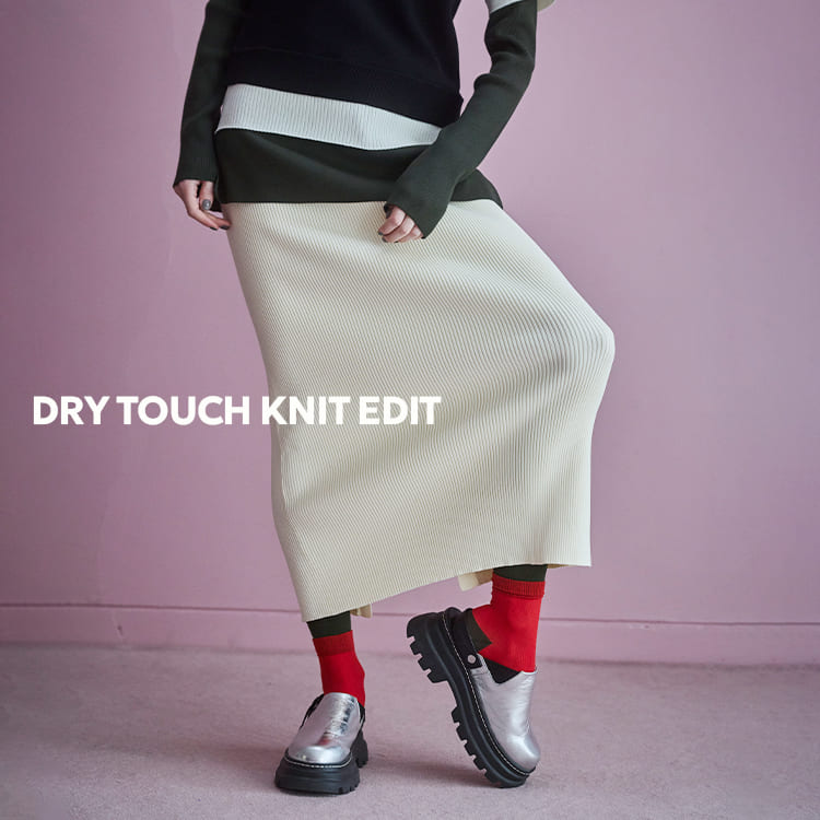 OMMO�i�I�[�G���G���I�[�j�̃V���b�v�j���[�X�u���x���̂��鍡�Ƀt�B�b�g����y�₩�ȃh���C�^�b�`�f�ނ̃j�b�g�v