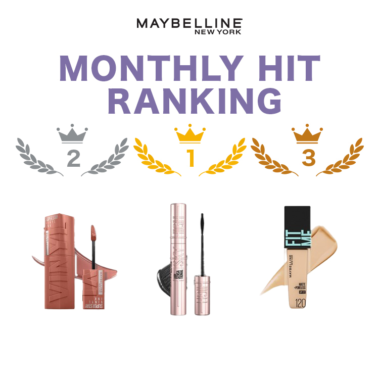 MAYBELLINE NEW YORKiCx j[[Nj̃Vbvj[Xu挎̌ԃxXgZ[TOP3IĂlCACeЉv