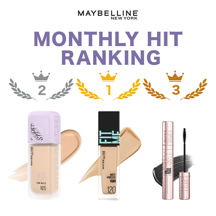 MAYBELLINE NEW YORK�i���C�x���� �j���[���[�N�j�̃V���b�v�j���[�X�u�挎�̌��ԃx�X�g�Z���[TOP3�I������Ă���l�C�A�C�e�������Љ�v