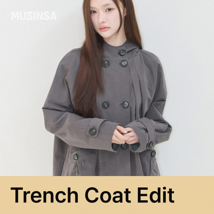 MUSINSA�i���V���T�j�̃V���b�v�j���[�X�u�H�̑����ɕi�悭���Y���g�����`�R�[�g���W�v