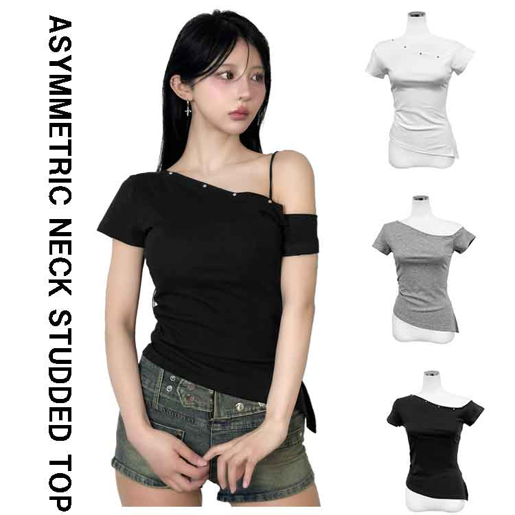 FOLLOWIN�i�t�H���E�B���j�̃V���b�v�j���[�X�u�y��NEW ARRIVAL PICK���z3color/�A�V���l�b�N�X�^�b�Y�g�b�v�X�v