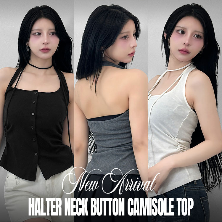 FOLLOWIN�i�t�H���E�B���j�̃V���b�v�j���[�X�u�y��NEW ARRIVAL PICK���z�z���^�[�l�b�N �{�^���L���~�g�b�v�X�v