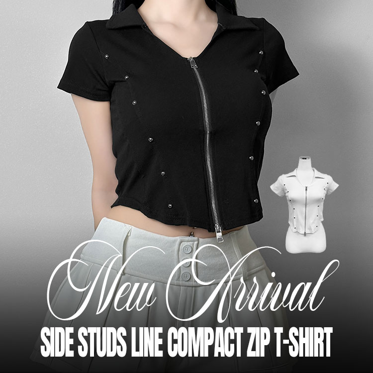 FOLLOWIN�i�t�H���E�B���j�̃V���b�v�j���[�X�u�y��NEW ARRIVAL PICK���z�T�C�h�X�^�b�Y���C���R���p�N�g�W�b�vT�V���c�v