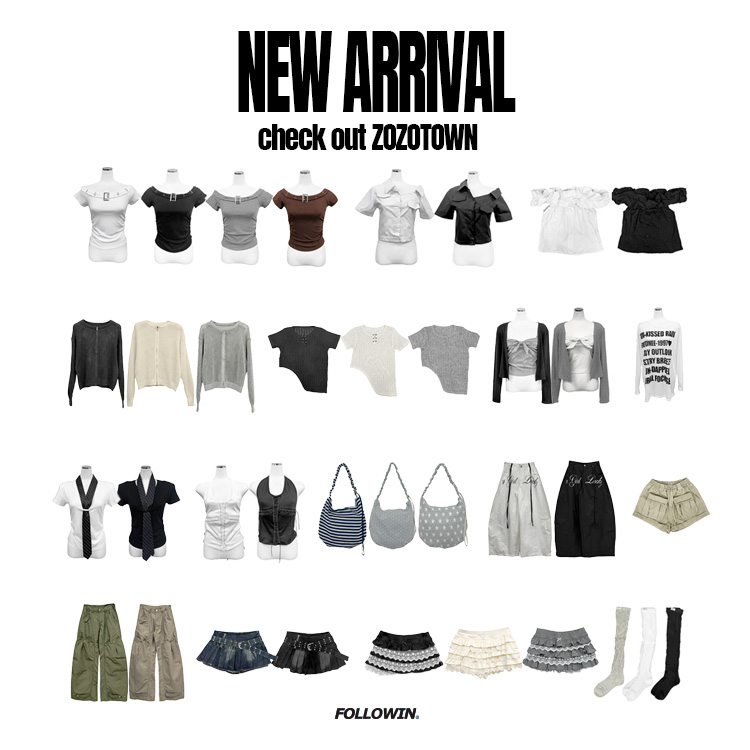 FOLLOWIN�i�t�H���E�B���j�̃V���b�v�j���[�X�u�y��NEW ARRIVAL PICK���z���T���V��A�C�e�������X����!�v