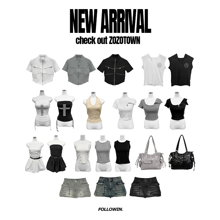 FOLLOWIN�i�t�H���E�B���j�̃V���b�v�j���[�X�u�yNEW ARRIVALS�z check out ZOZOTOWN�v
