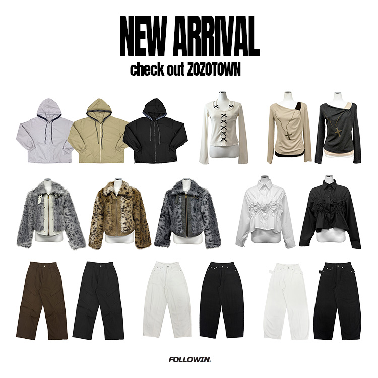 FOLLOWIN�i�t�H���E�B���j�̃V���b�v�j���[�X�u�yNEW ARRIVALS�z check out ZOZOTOWN�v