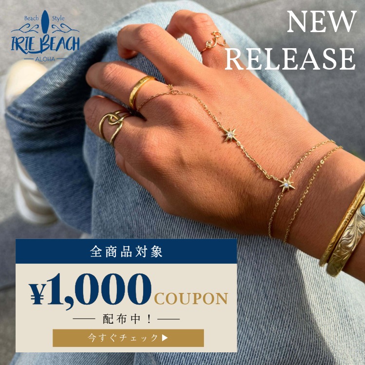 onyx clover bracelet/【ハワイアンジュエリー】【サージカル